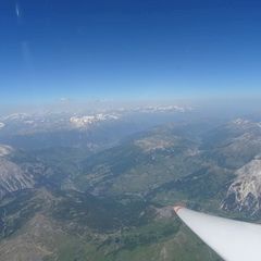Flugwegposition um 12:40:14: Aufgenommen in der Nähe von Bezirk Inn, Schweiz in 3392 Meter